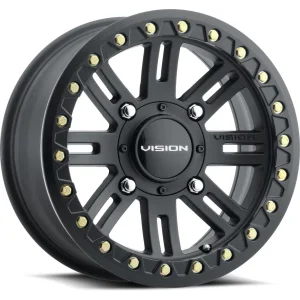Vision Wheel ATV – 356 MANX BL2 – Black – 15″x7″ 13mm – All weather Wheels – 356BLA157156SBBR44